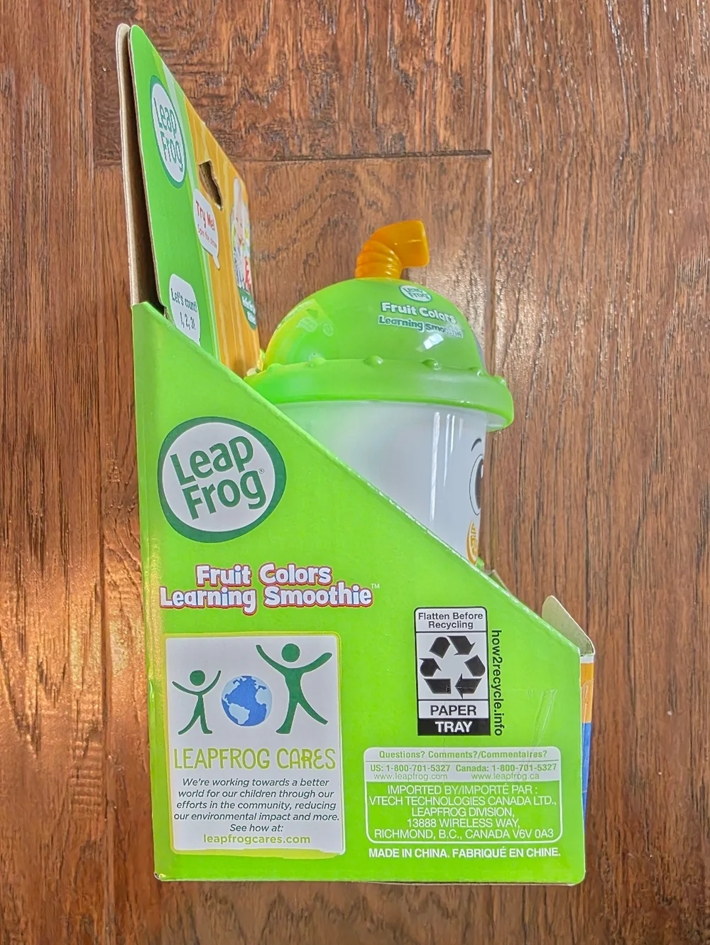 Leap Frog Fruit Colors Learning Smoothie Cup Teether Lights Up 6 Months NEW Song